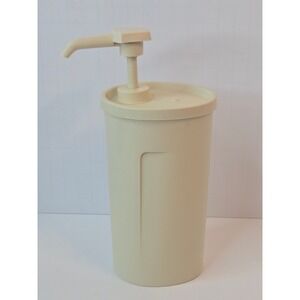 Vintage Tupperware Almond Cream Condiment Soap Dispenser 640-21 USA Made